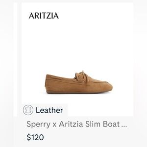 Sperry Tan Leather Kids Dress Shoes